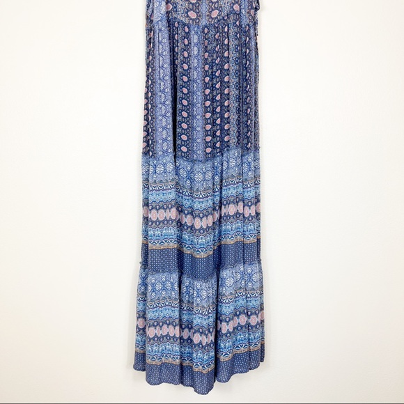Altar'd State Sleeveless Maxi Dress Blue Size Small - Picture 3 of 8
